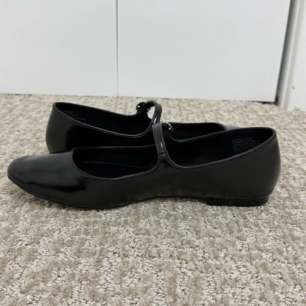 J.Crew Black Mary Jane Flats Women’s Size 9.5 Classic Buckle Shoes